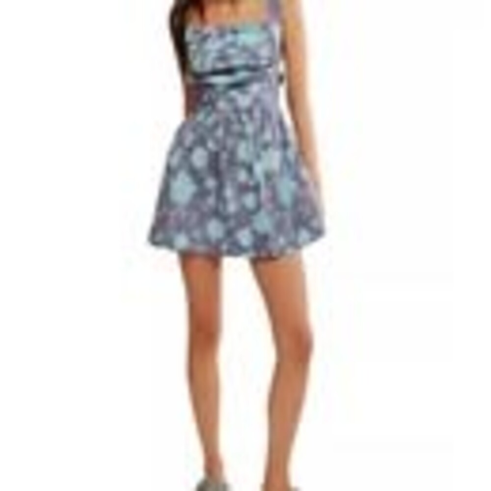 Free People Meet Me In Maui Printed Mini Dress L/G